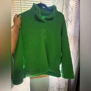 Aerie Sherpa QuarterSnap Sweatshirt